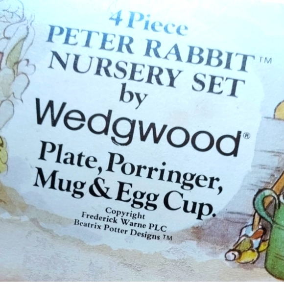 Peter Rabbit Nursery 4 pc set by Wedgewood, Vintage - Picture 1 of 10